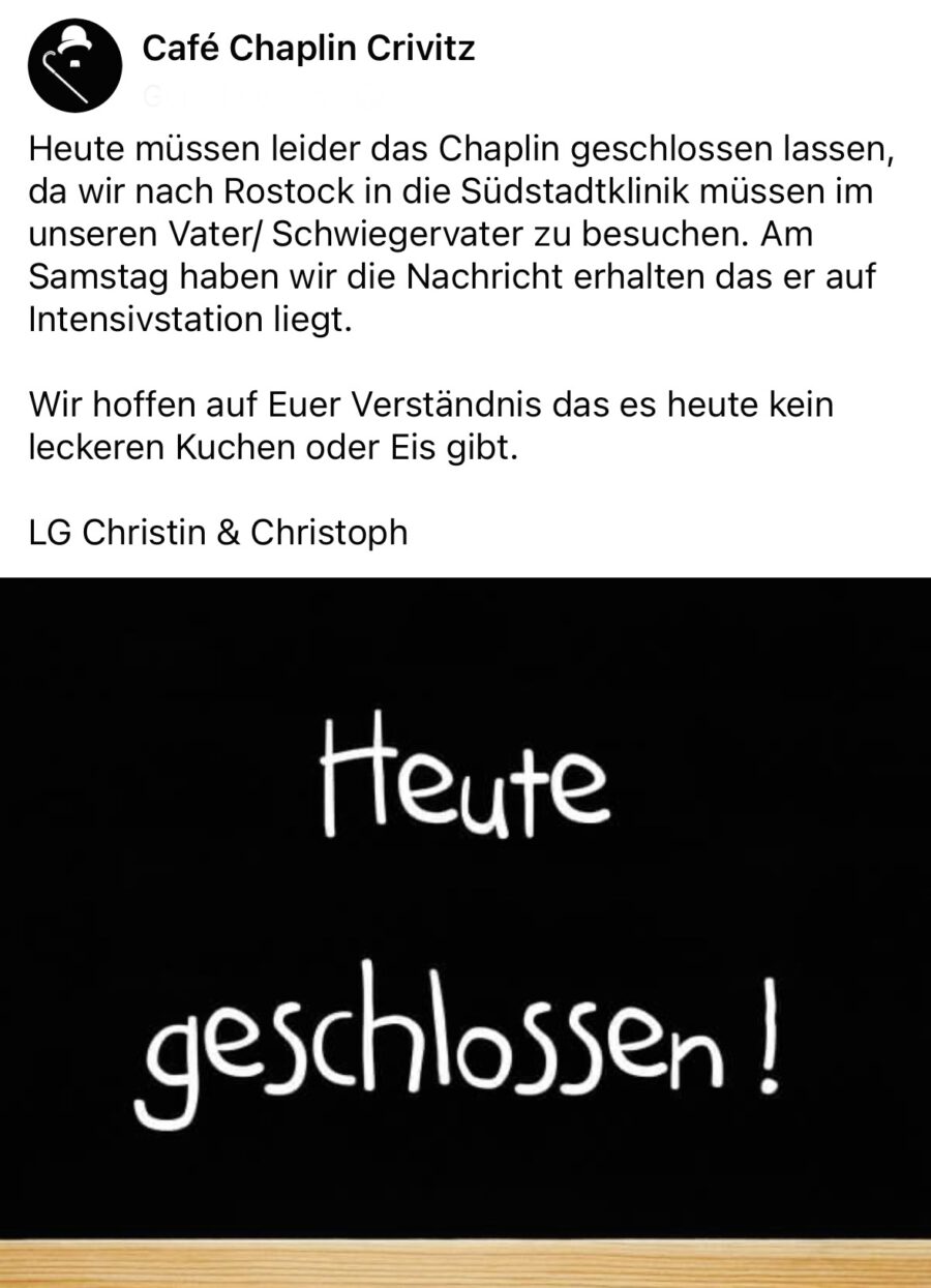 Heute am 21.08.23 leider geschlossen.