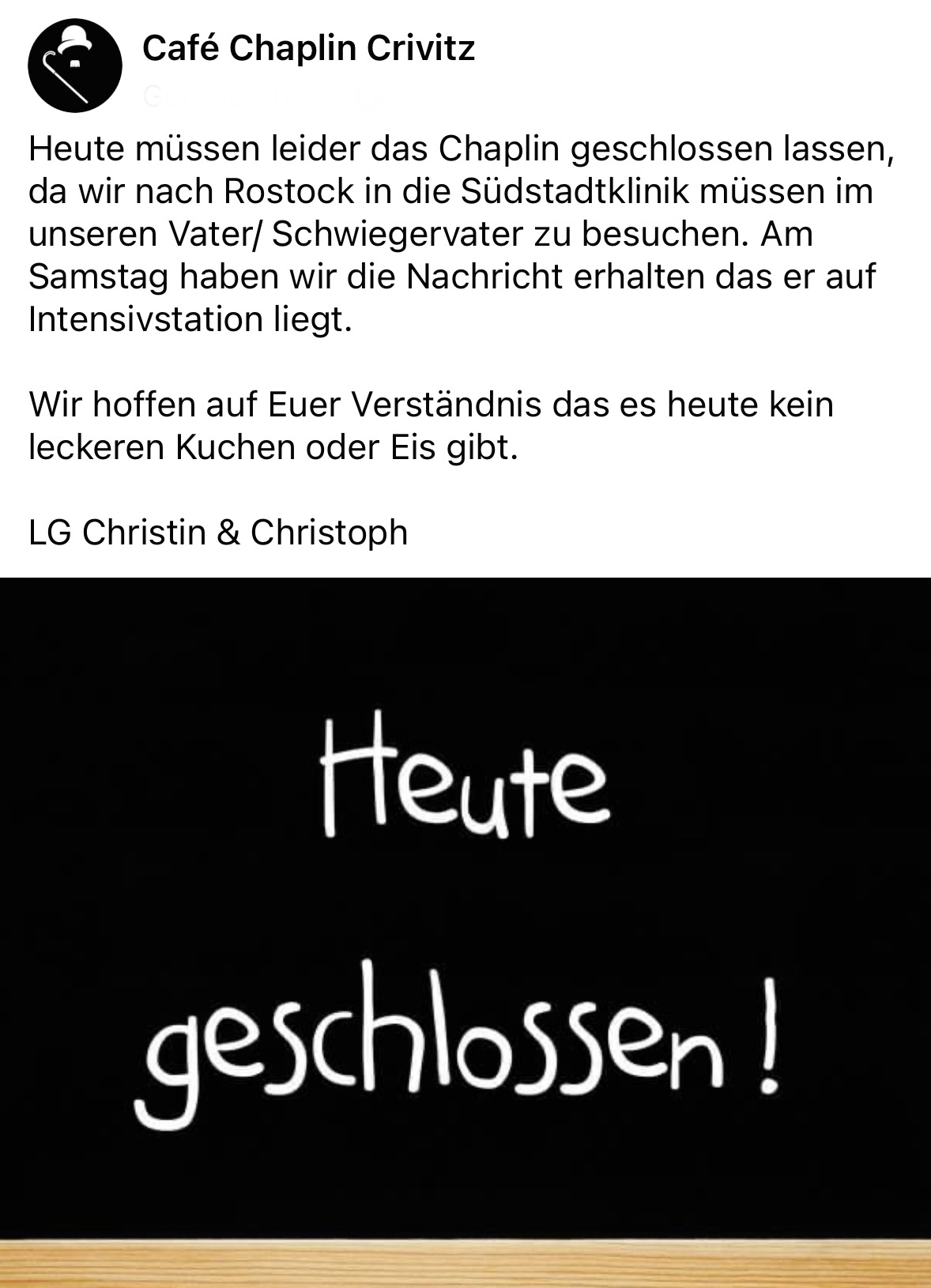 Heute am 21.08.23 leider geschlossen.